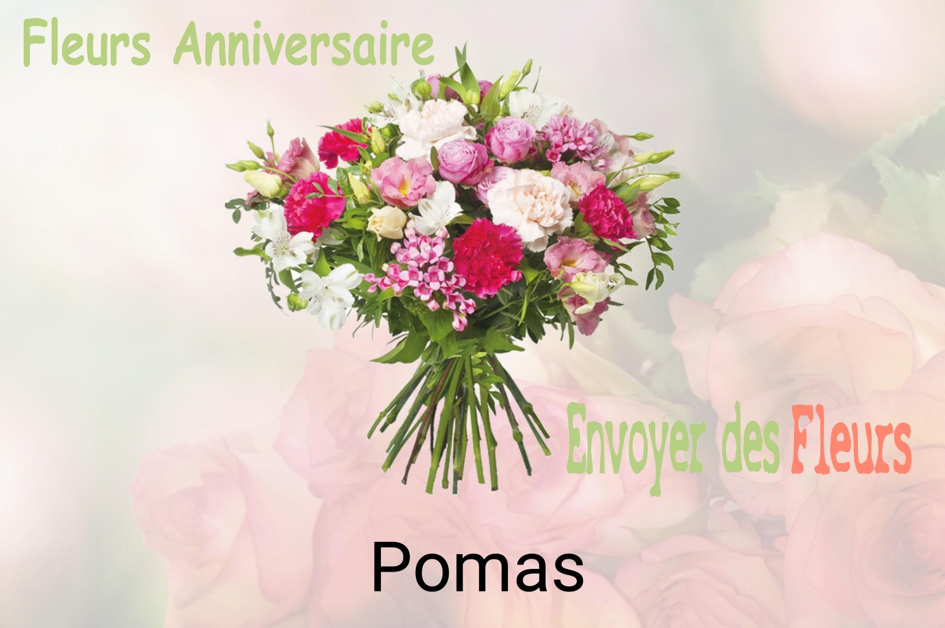 Bouquet de fleurs d’anniversaire livré à Pomas